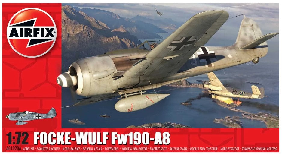 A01020A Focke Wulf Fw190-A8 Scale Model Kits | Airfix