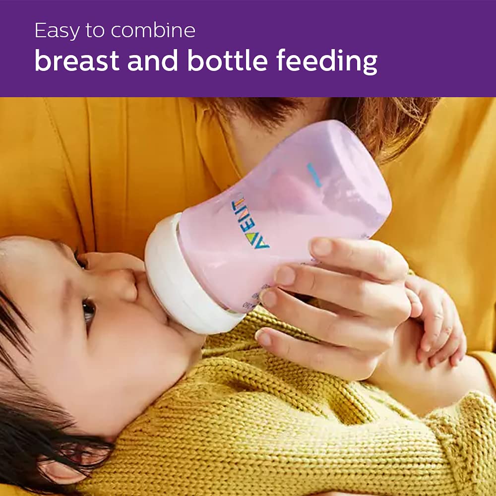 Natural Feeding Bottle: Pink 260ml - SCF034/10 | Philips Avent