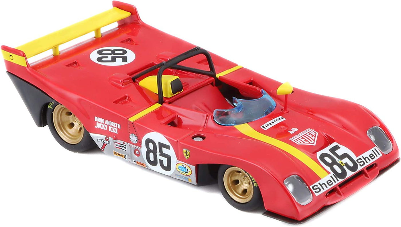 Ferrari Racing 312 P 1972, Red-Die-Cast Scale Model (1:43) | Bburago