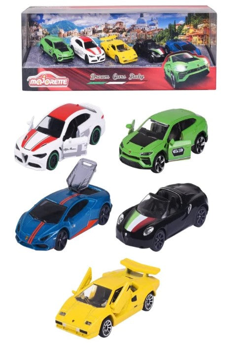 Dream Cars Italy, 5 Pieces Giftpack | Majorette