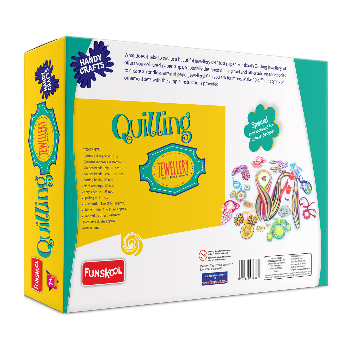 Quilling: Jewellery - Handy Crafts | Funskool