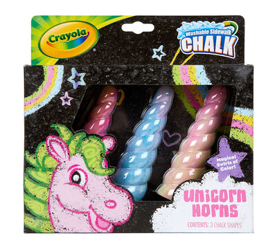 Unicorn Horns Sidewalk Chalk - 3 Count | Crayola by Crayola, USA Art & Craft