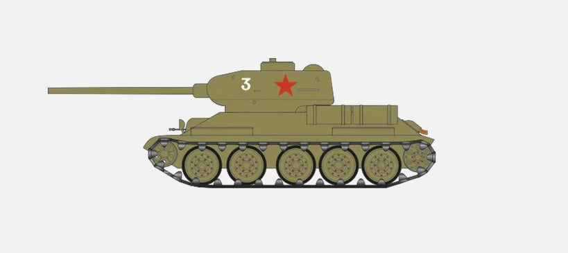 A01316V Russian T34 Scale Model Kit (1:76) | Airfix