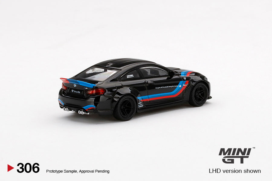 LB☆WORKS BMW M4 Black W/ M Stripe - 1:64 | Mini GT – Krazy