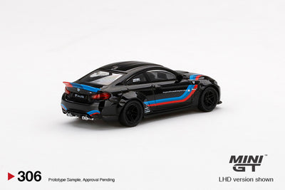 LB★WORKS BMW M4 Black W/ M Stripe - 1:64 | Mini GT