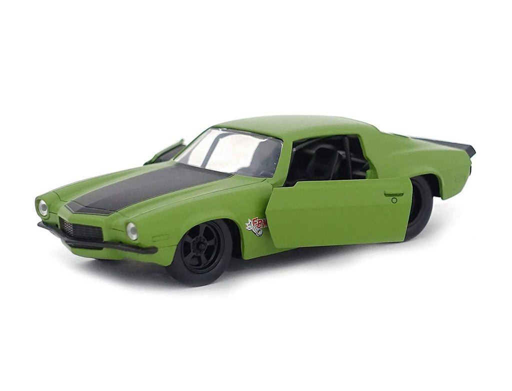 Fast N Furious 1973 Chevy Camaro, Green Metal Die cast (1: 32 Scale) | Jada Toys