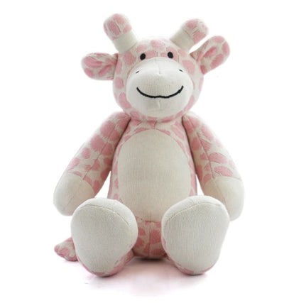 Tall Giraffe: Soft Toy For Kids - Bubblegum Pink & Ivory | Pluchi