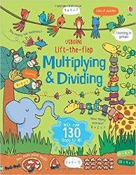 Lift the Flap Multiplying and Dividing - Board Book | Usborne