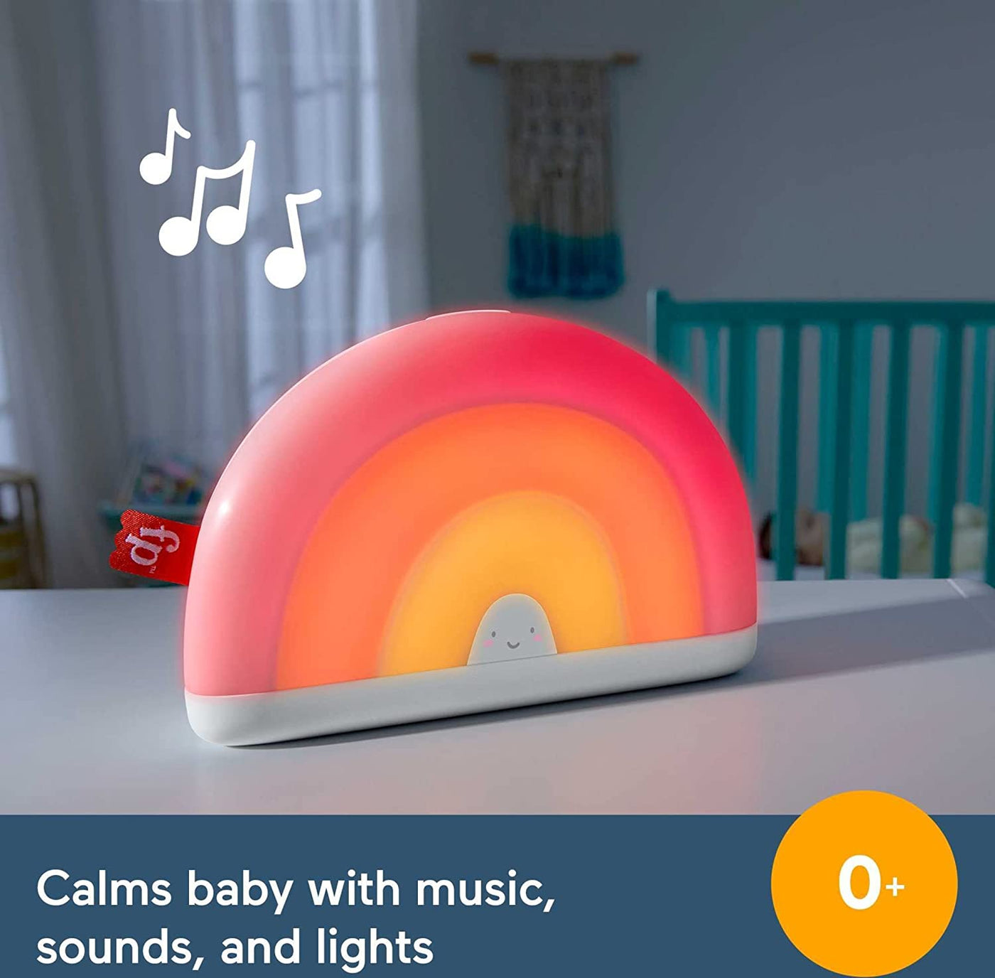 Soothe & Glow Rainbow; Sound Machine With Music And Lights | Fisher-Price