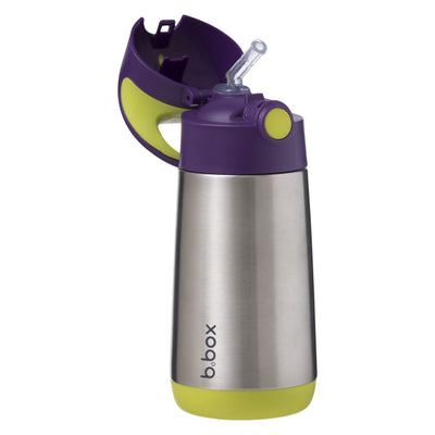 Insulated Straw Bottle : 350ml- Purple Green | b.box