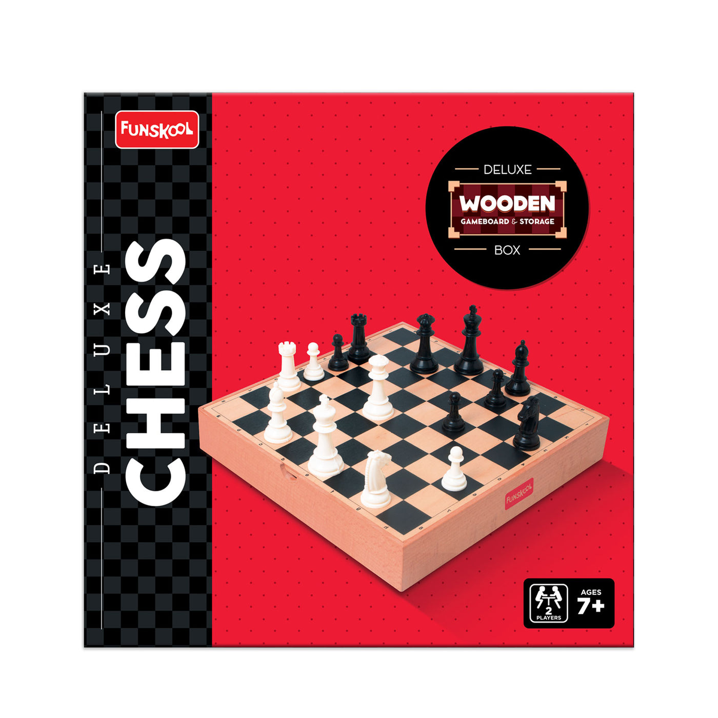 Deluxe Chess - Wooden Gameboard & Storage | Funskool
