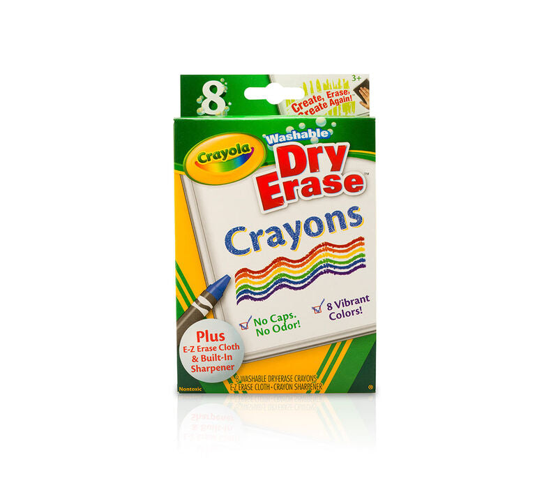 Dry-Erase Crayons 8 Count | Crayola