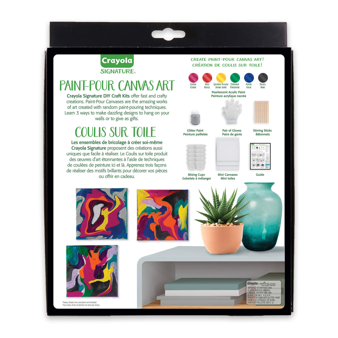 Signature DIY Paint-Pour Canvas Art Craft Kit | Crayola