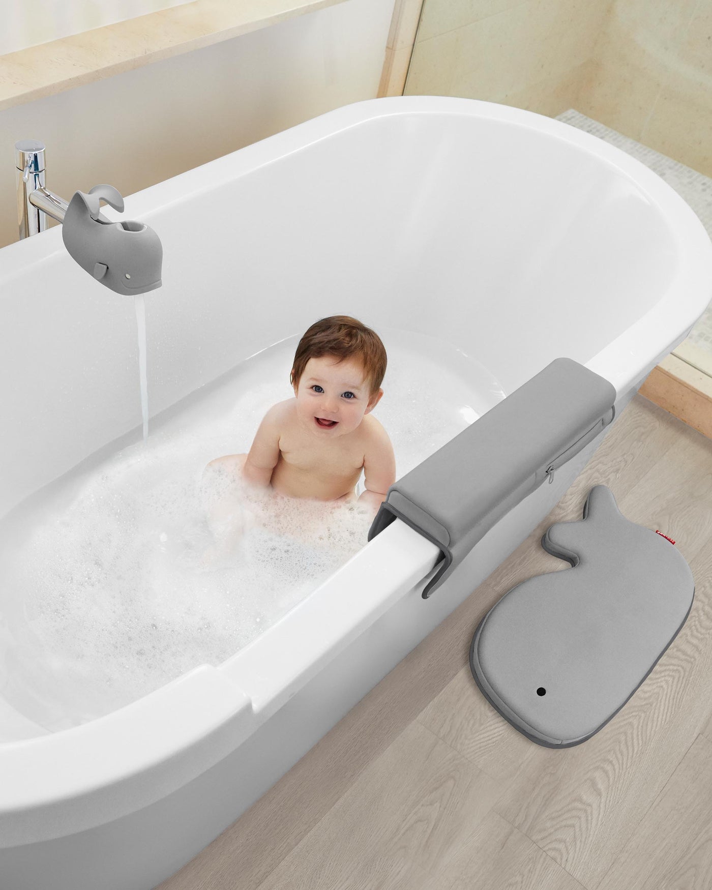 Moby Bathtime Essentials Kit - Grey | Skip Hop