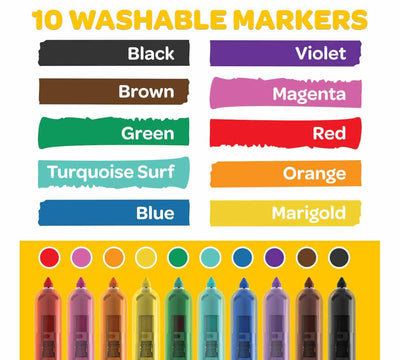 Super Clicks Retractable Markers, 10 Count | Crayola