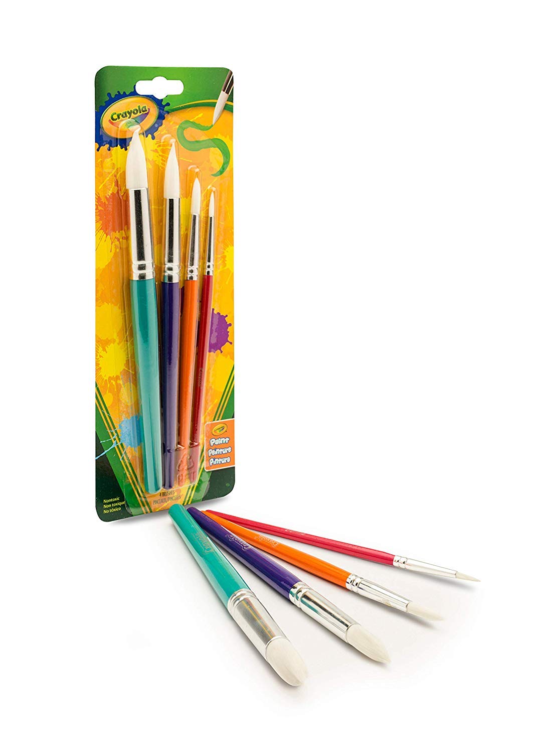 Big Paint Brushes- Round, 4 Count | Crayola