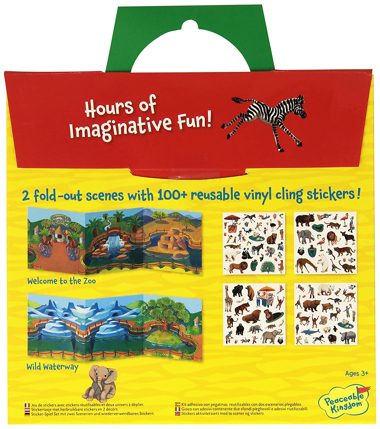 Reusable Sticker Tote - At the Zoo