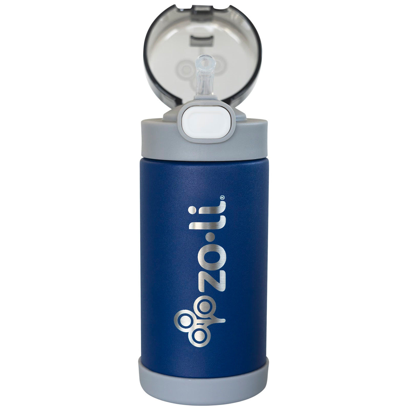 Insulated Straw Drink Bottle - Navy | ZoLi