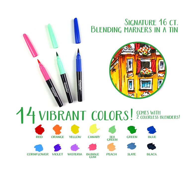 Signature Blending Markers - 16 Count | Crayola