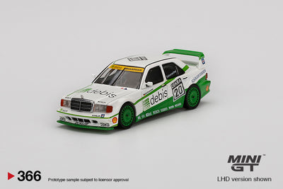 Mercedes-Benz 190E 2.5 16 Evolution II 1991 DTM Zakspeed #20 Michael Schumacher - Scale: 1:64 | Mini GT