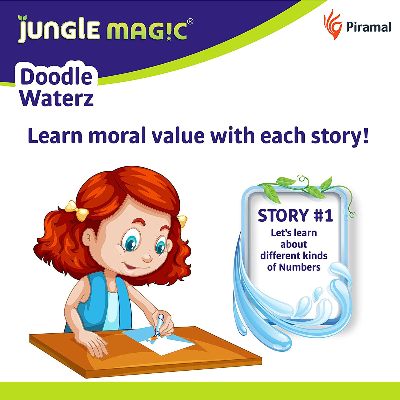 Numbers: Doodle Waterz - Reusable | Jungle Magic