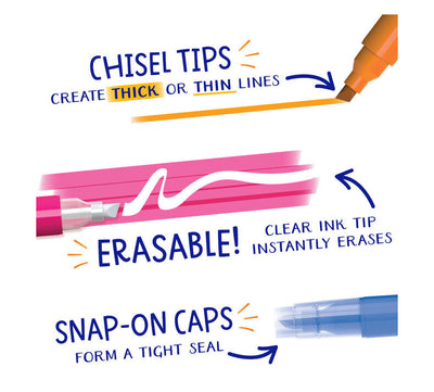 Take Note Erasable Highlighters, 6 Count | Crayola