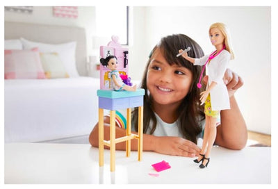 Barbie Pediatrician Playset, Blonde Doll (12-In)