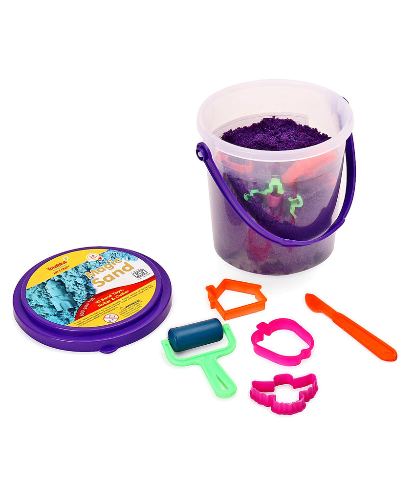 Magic Sand with Moulds Purple - 500 gm | Youreka
