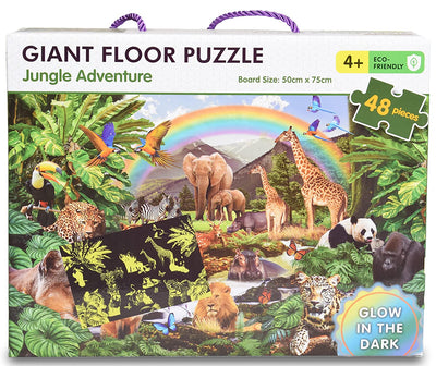 Jungle Adventure: Giant Floor Puzzle - Glow In The Dark | Mirada