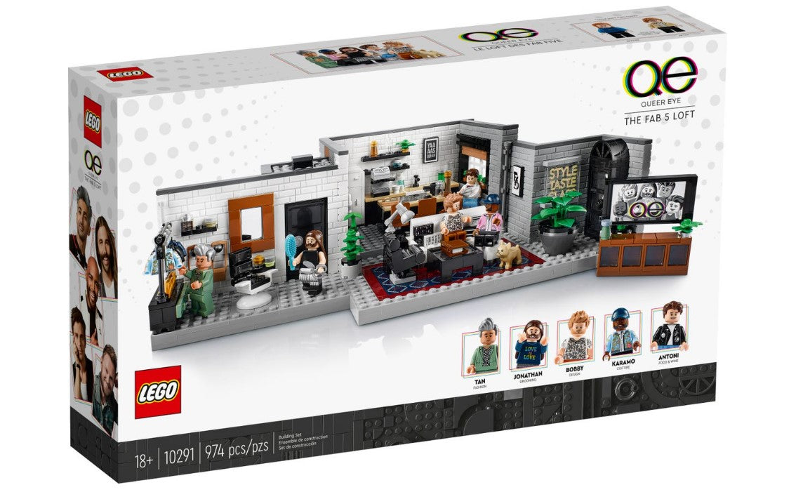 Queer Eye – The Fab 5 Loft: Icons 10291 - 974 PCS | LEGO