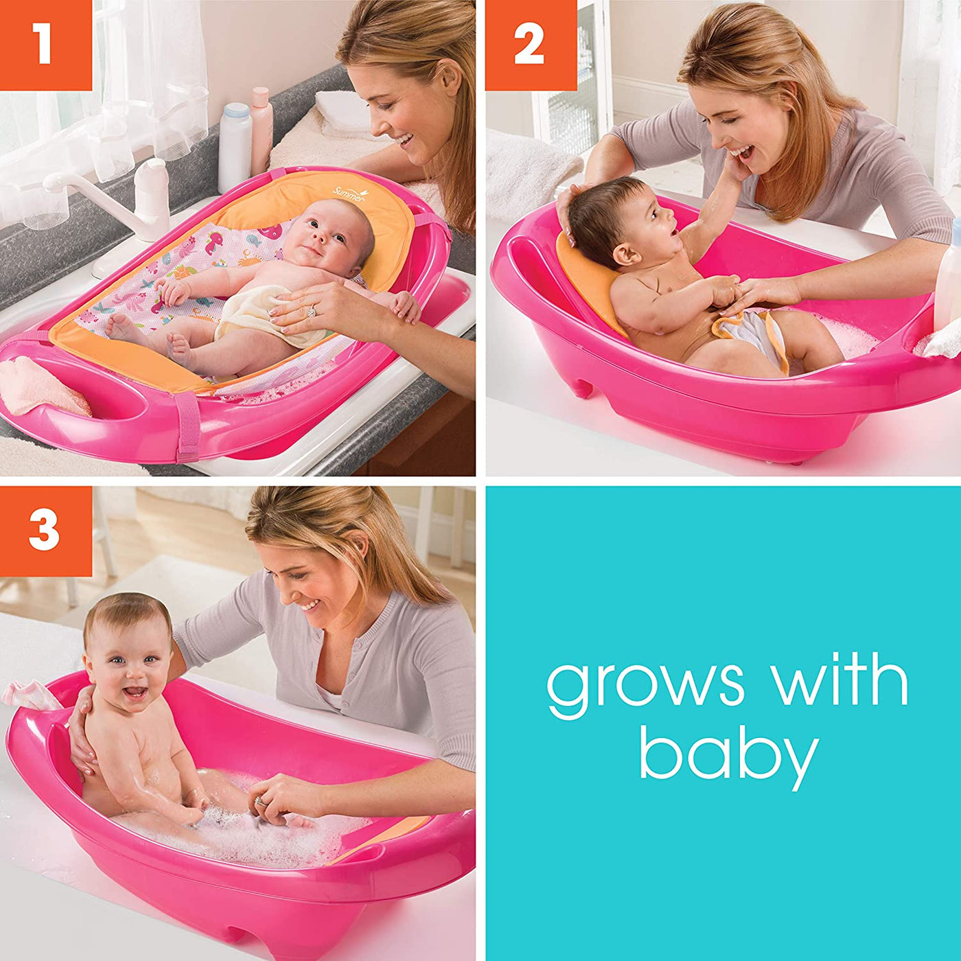 summer infant splish n splash tub Splish n Splash Tub -Pink
