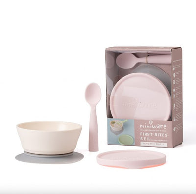 First Bite Feeding Set - Vanilla Pink | Miniware