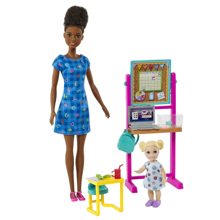 Teacher Doll - Blue Dress | Barbie®