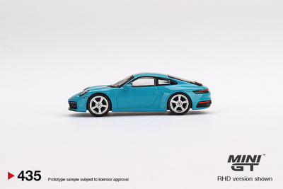 Porsche 911 (992) Carrera S - Miami Blue 1:64 | Mini GT