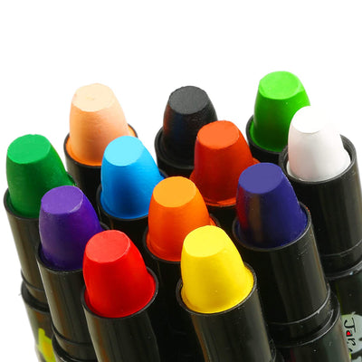 Silky Washable Crayons - 12 Colors | Jar Melo