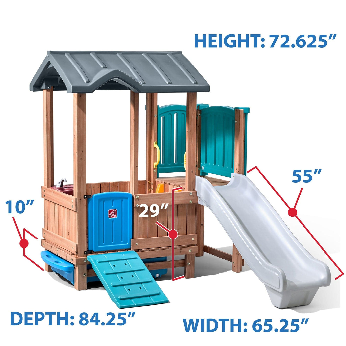 Woodland Adventure Playhouse & Slide™ | Step2 by STEP2, USA Indoor & Outdoor Play Equipments