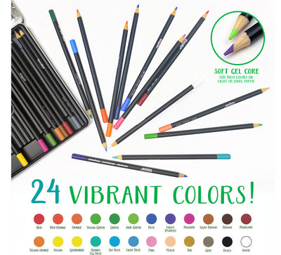 Signature Blend & Shade Coloured Pencils - 24 Count | Crayola