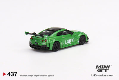 LB-Silhouette WORKS GT NISSAN 35GT-RR Ver.2 Apple Green - 1:64 | Mini GT
