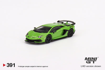 Lamborghini Aventador SVJ Verde Mantis - Scale 1:64 | Mini GT