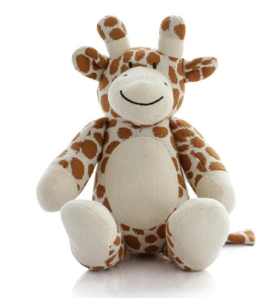 Tall Giraffe: Soft Toy For Kids - Cashew Rust & Ivory | Pluchi