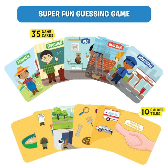 Guess in 10 Junior: Community Helpers - Trivia card game | Skillmatics