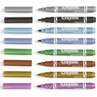 Crayola Metallic Markers, 8 Count | Crayola
