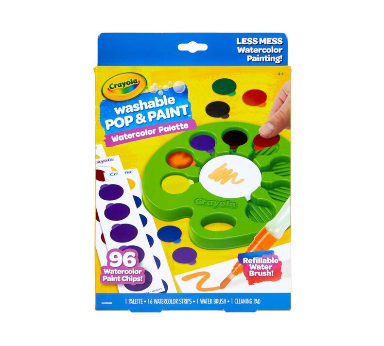 Washable Pop & Paint Watercolor Palette | Crayola