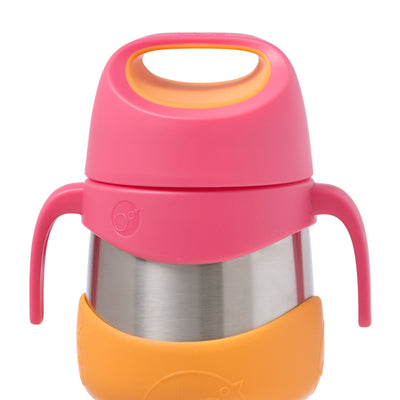 Insulated Food Jar: 335ml - Strawberry Shake Pink Orange | b.box