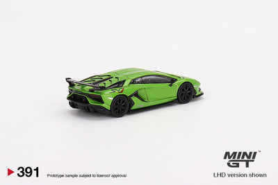 Lamborghini Aventador SVJ Verde Mantis - Scale 1:64 | Mini GT
