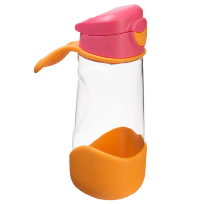 Spout Drink Bottle: 450ml - Pink Orange | b.box