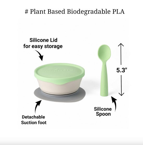 First Bite Feeding Set - Vanilla Green | Miniware