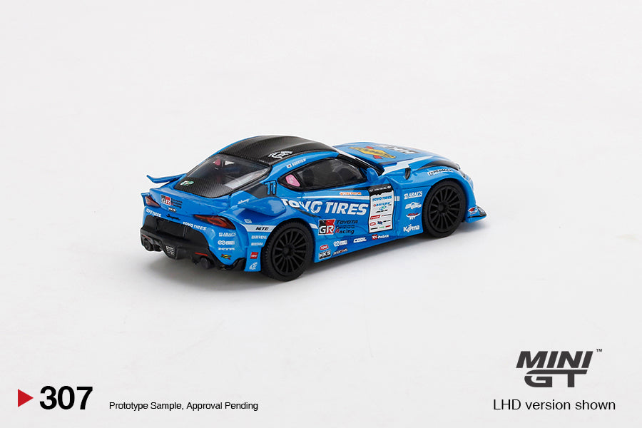 MINI GT HKS Toyota GR Supra ダウンシフトブルー Amazon | MINI GT 1:64スケール アメリカ MiJo Toys 限定 HKS トヨタ