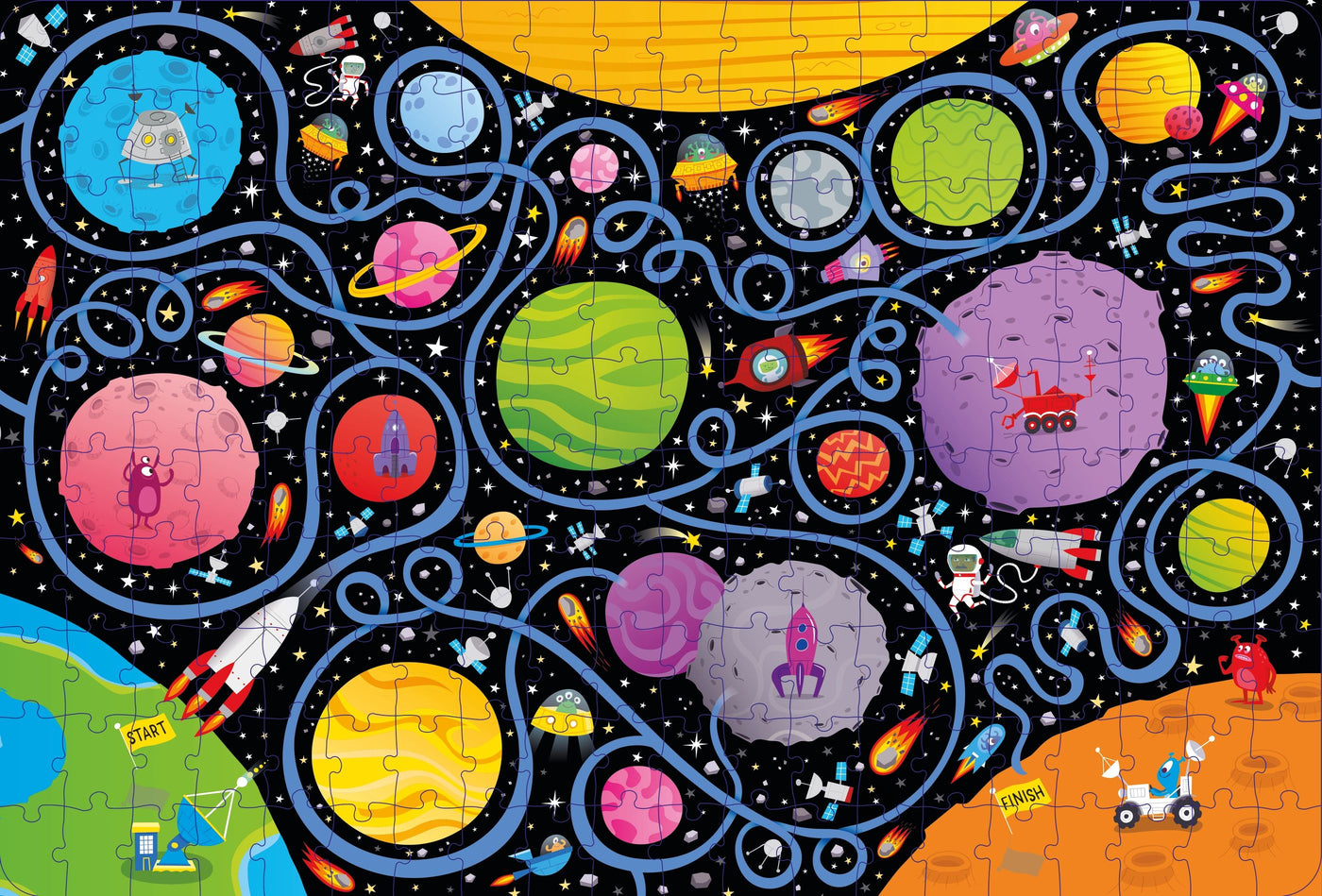 Space Maze: Book and Jigsaw - Paperback | Usborne