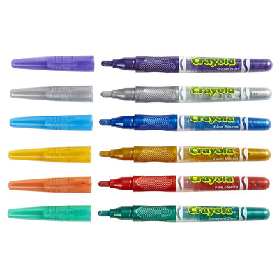 Crayola Glitter Markers, 6 Count | Crayola
